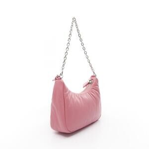 Prada Pink Leather FI Re Shoulder Bag Drill Embroidered Edition Riamo